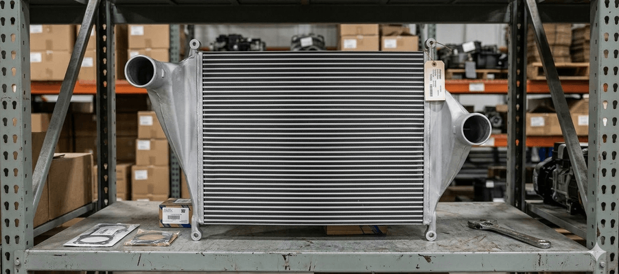 Charge air cooler (CAC / intercooler) for Class 8 semi trucks